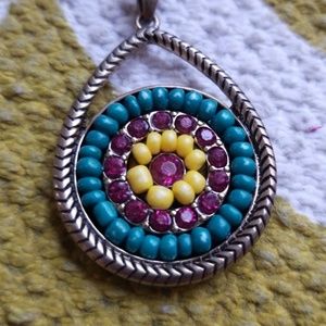 Beaded Teardrop Necklace